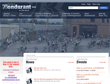 Tablet Screenshot of cityofbondurant.com
